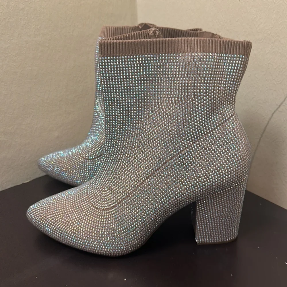 Torrid 11 STRETCH KNIT EMBELLISHED BOOTIE (WW)